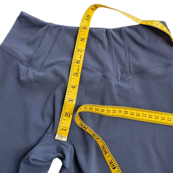 Buffbunny Collection Womens V-Back Blue Athletic Leggings, Size Large - Picture 7 of 8